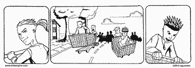 Interlude (meaning between play) wait your never tried grocery cart bobsledding?