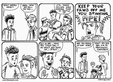 why yes, in the past jamal would do everything humanly possible to avoid a fist to cuffs situation.  however his success rate was in the low single digits.