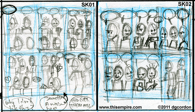 two thumbnail sketches... i am going to need several more to get this right. 